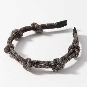 Anthropologie Rhinestone Knots Headband NWT